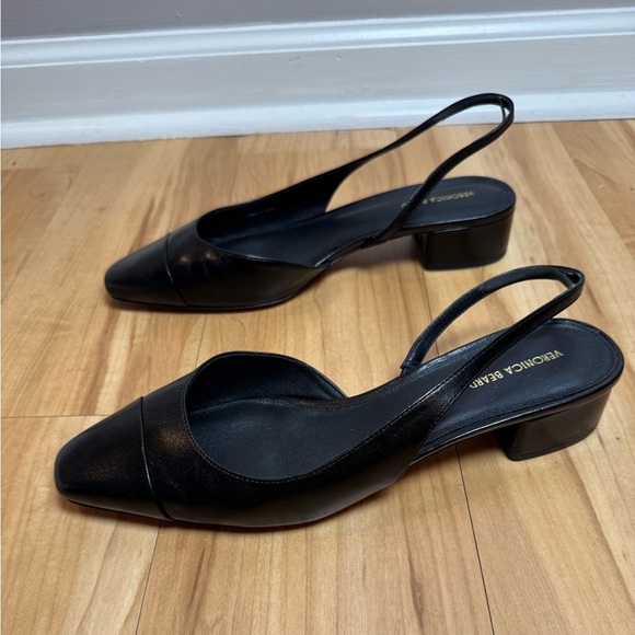 Veronica Beard Women's Black Cecile Leather Slingback Flats
Size 11 - NWT - Picture 4 of 9